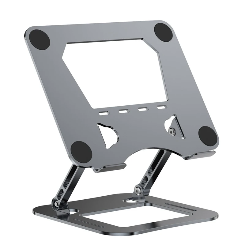 Alloy Steel Laptop Stand Foldable Lift Laptop Cooling Base Ergonomics Light and Handy Design Computer Accessories Grey-ABVP