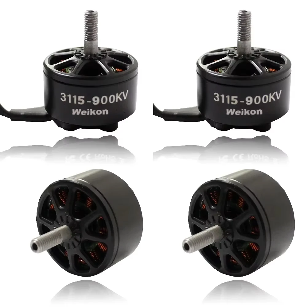 Weikon 4PCS Brushless Motor 3115 900KV for FPV UAV Drone 6S LiPo Compatible with 9-10inch Prop UAV Long Range Parts DIY Parts