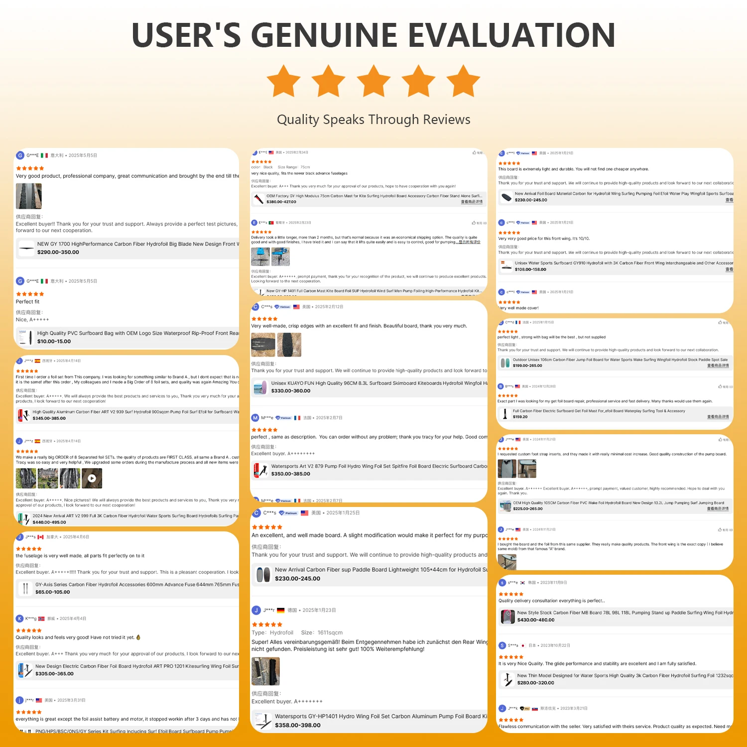 ปีกกระดานโต้คลื่นไฮโดรฟอยล์คาร์บอนน้ำหนักเบา 100 ซม. สำหรับเล่นน้ำทะเล กระดานโต้คลื่นขนาดเล็กแบบปั๊มลม