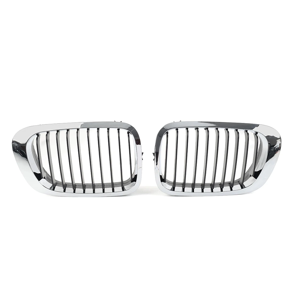 Car Front Bumper Kidney Grille Left+Right 2Pcs Accessories For BMW 3 Series E46 2-Door Coupe Cabriolet 1999 2000 2001 2002