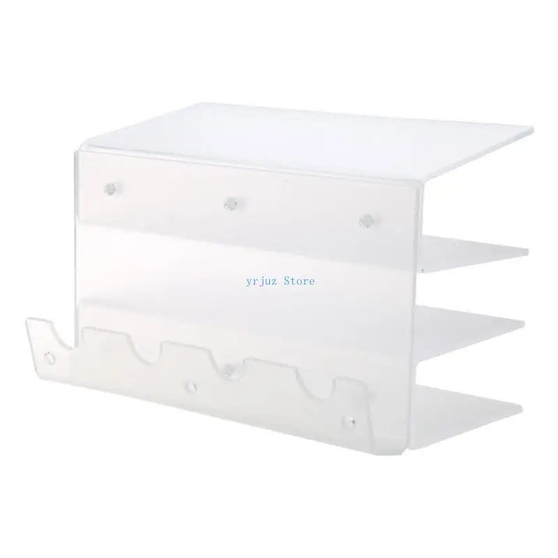 

583D 3-Tier Storage Rack Keyboard Mouse Holder Acrylic Keyboards Frame Display Rack