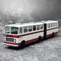 1/64 Beijing Bus Model Jinghua BK662 Articulated Bus 406 and 110 Alloy Bus Model Toy