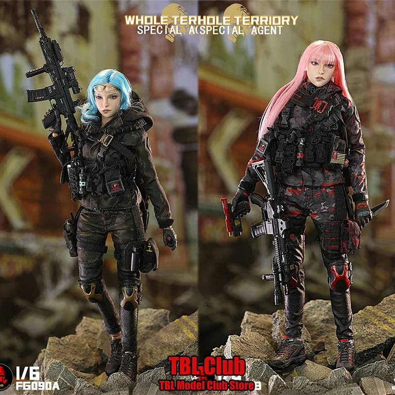 Jouets Fire Girl FG090, vêtements féminins à l'échelle 1/6, équipe tactique, combinaison de Combat de Camouflage militaire pour soldat figurine d'action de 12 pouces