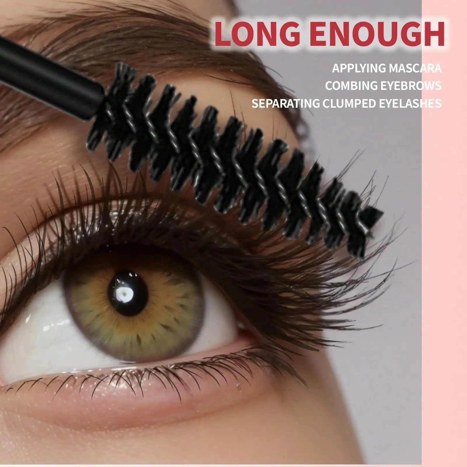 5pcs Disposable Eyelash Brushes Mascara Wands Eye Lash Brush Spoolies For Eyelash Extensions Eyebrow Eyeshadow Brow Makeup Supplies Kit Cleansing Applicator Tool Accessories Travel Essential Gift For Women