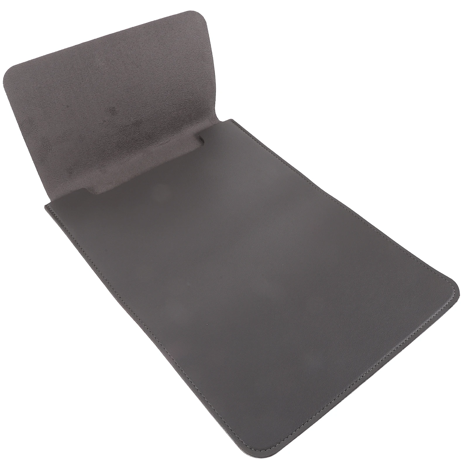 

Laptop Protective Cover 14 Inch Deep Gray PU Splashproof Scratch Resistant Soft Flannel Inside Large Capacity Travel H