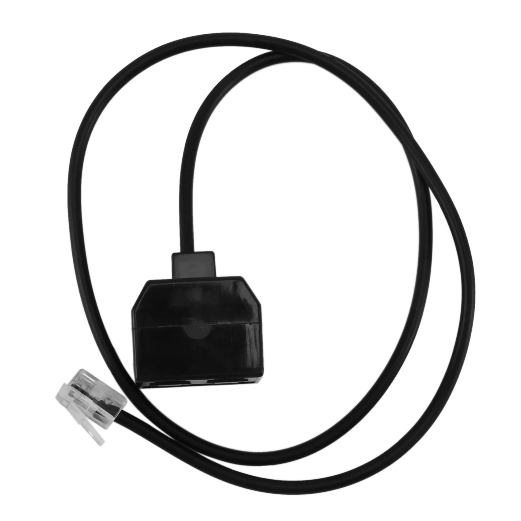 RJ9 4P4C Macho para Dupla Porta Fêmea Conector Telefone Cabo Adaptador, Telefone Cabo De Extensão