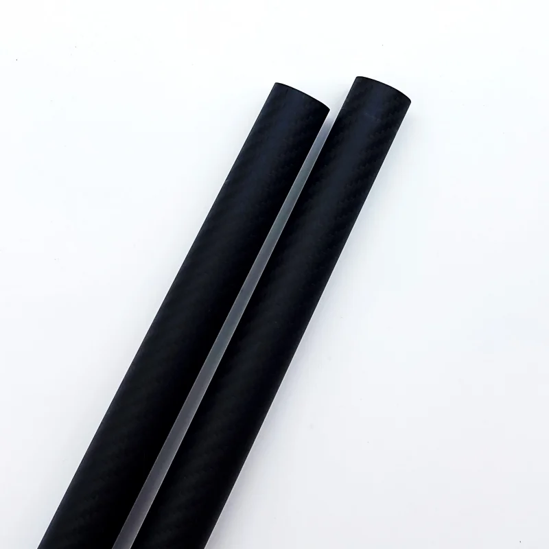 26x14mm Carbon Fiber Tube Pipe for RC Airplane Parts High Hardness Composite Material Matte Twill Weave 600mm 2pcs