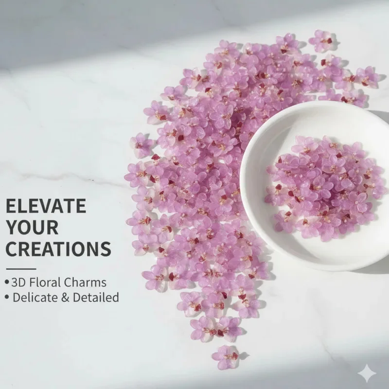 

Natural Pink Resin Orchid DIY Kit Handmade Earrings Rings Necklaces Bracelets Craft Materials Jewelry Making Accessories Set New