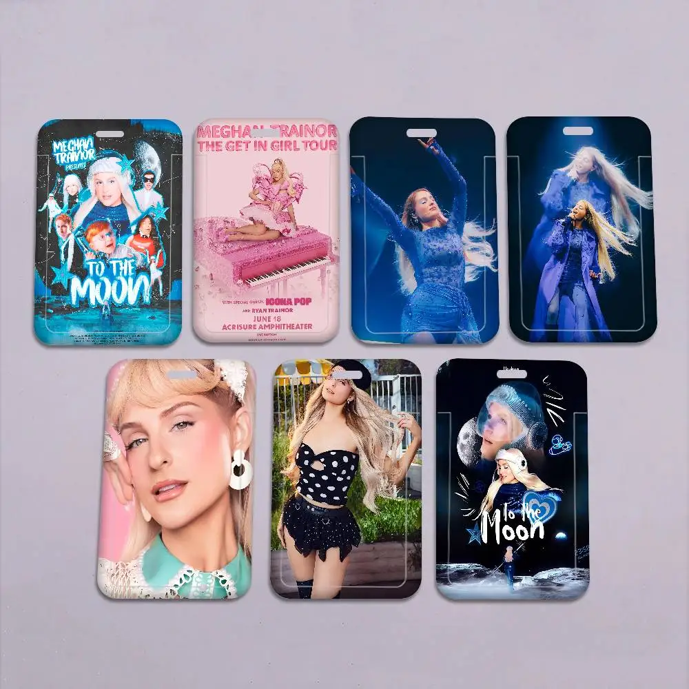 

Meghan Trainor Title Music Album Working Permit Case Exhibition ID Card Sleeve Holder With Lanyard Work Card Cover Neck Strap