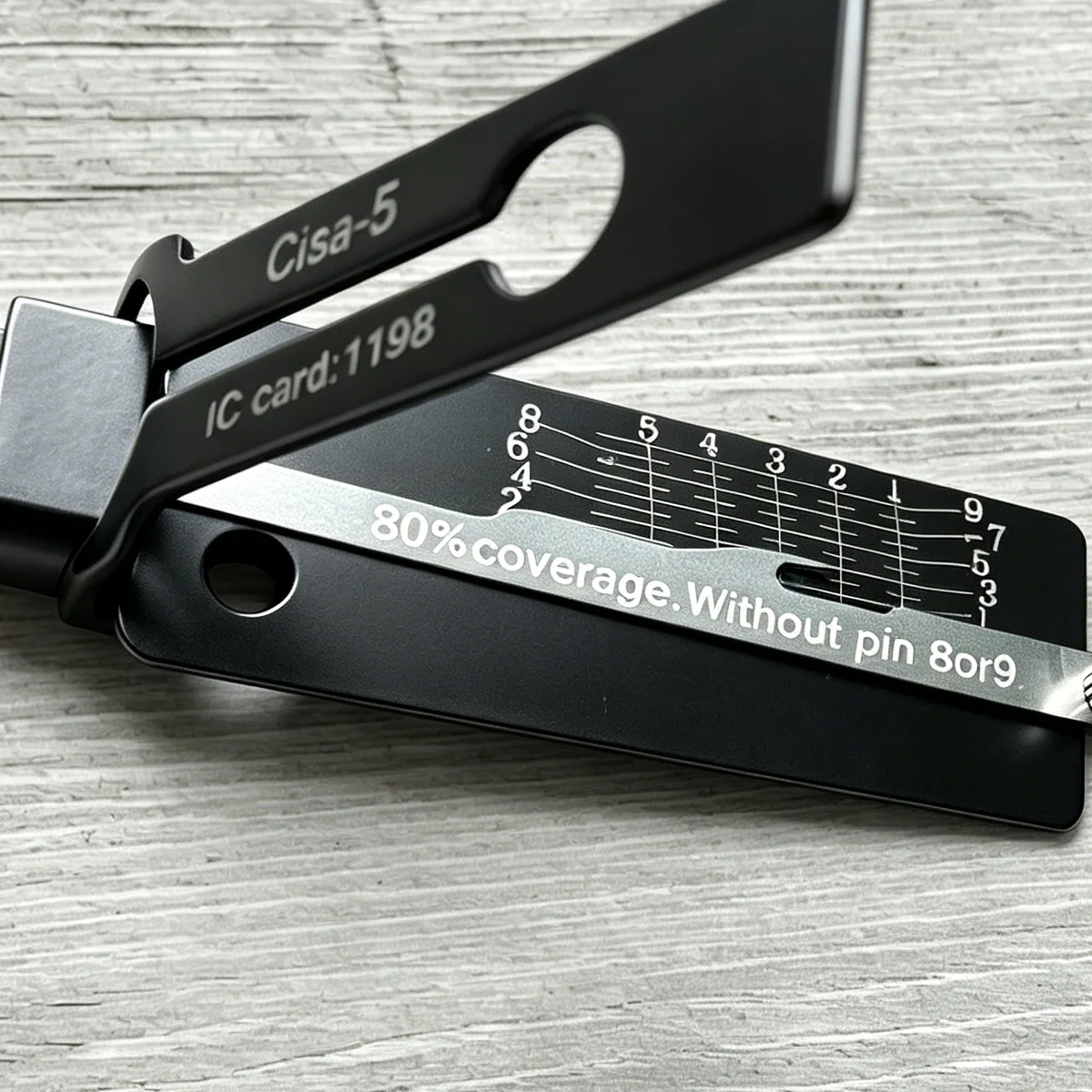 Lishi Cisa-5 2-in-1 Locksmith Tool Pick & Decoder for Italy CISA 5 Pin Civil Door Lock Professional Unlocking & Reading Tool