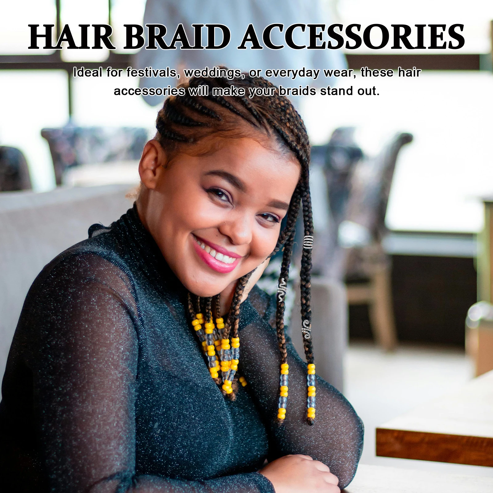 

20pcs Charms Dreadlock Accessories For Women Men Braid Jewelry Hair Decorations Wedding Festival Braided Hair Clips Diy Charm