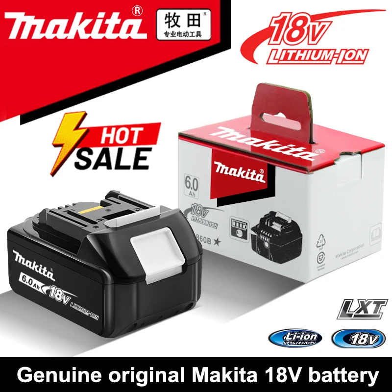 Original Makita 18V Battery 5AH 6AH bl1840 bl1830b bl1850b bl1860 bl1815 Replacement Lithium Battery Original Box Packaging