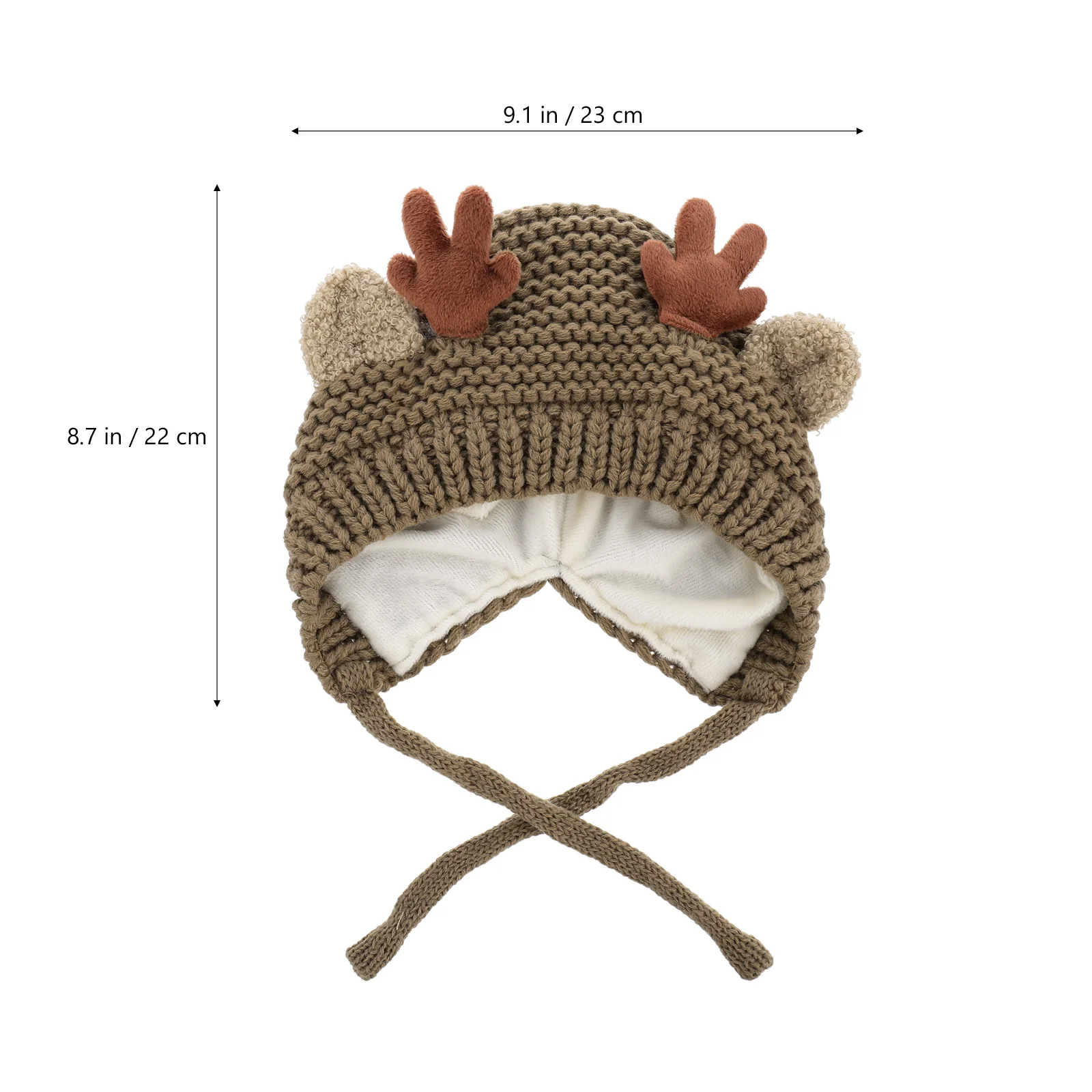

Christmas Antler Knitted Hats Winter Baby Warm Hat for Winter Baby Kids Warm Antler Hat Woolen Gifts