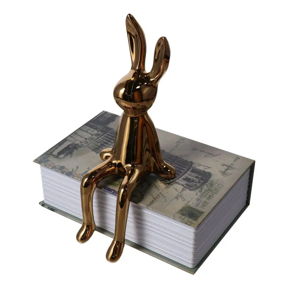 New Ceramics Rabbit Ornament Rabbit Silver/White/Gold Ceramic Ornaments Table Decoration Ornaments Home