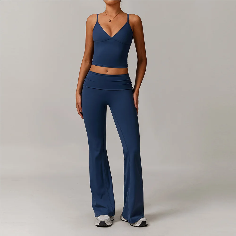 

2 Pieces Yoga Set Women Tracksuit Gym Sports Suits Fitness Bra Push Up Workout Clothes Female Athletic Wear Leggings Sportswear