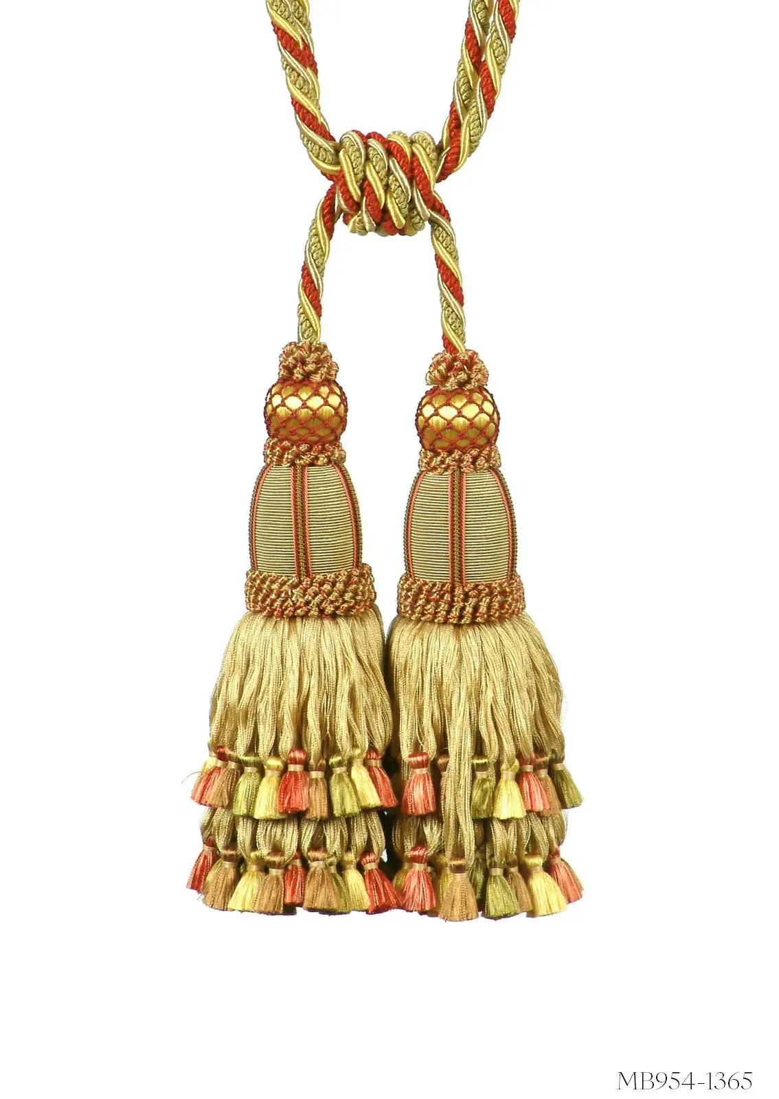 Europe Curtain Tieback Schumann Music Note Big Hanging Ball Strap Boutique Long Tassel Hanging Ear French Senior Villa Mansion