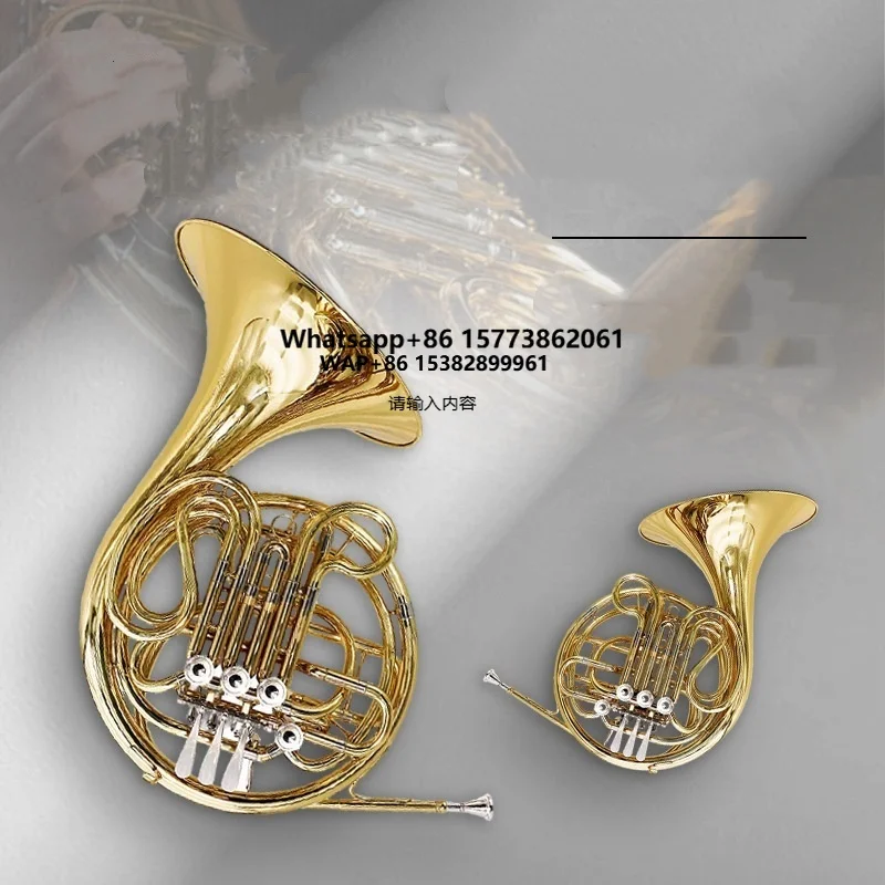 B-flat Tuning Cornet Trumpet with Three Single Keys for Children's Practice Performance High-quality Professional French Horn
