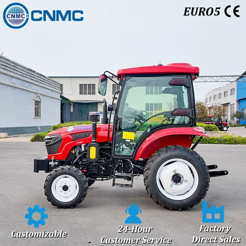 4x4 Wheel Tractor Cab 50HP Agricultural Tractor 36.8kw Compact Type Tractor Made In China EURO5 CE Certified Farm Use