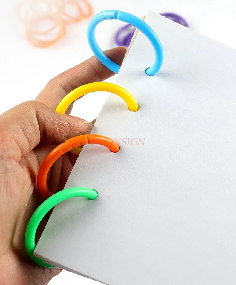 20pcs Loose leaf ring, binder ring, binding ring, circular ring, binding ring, plastic ring, punch ring