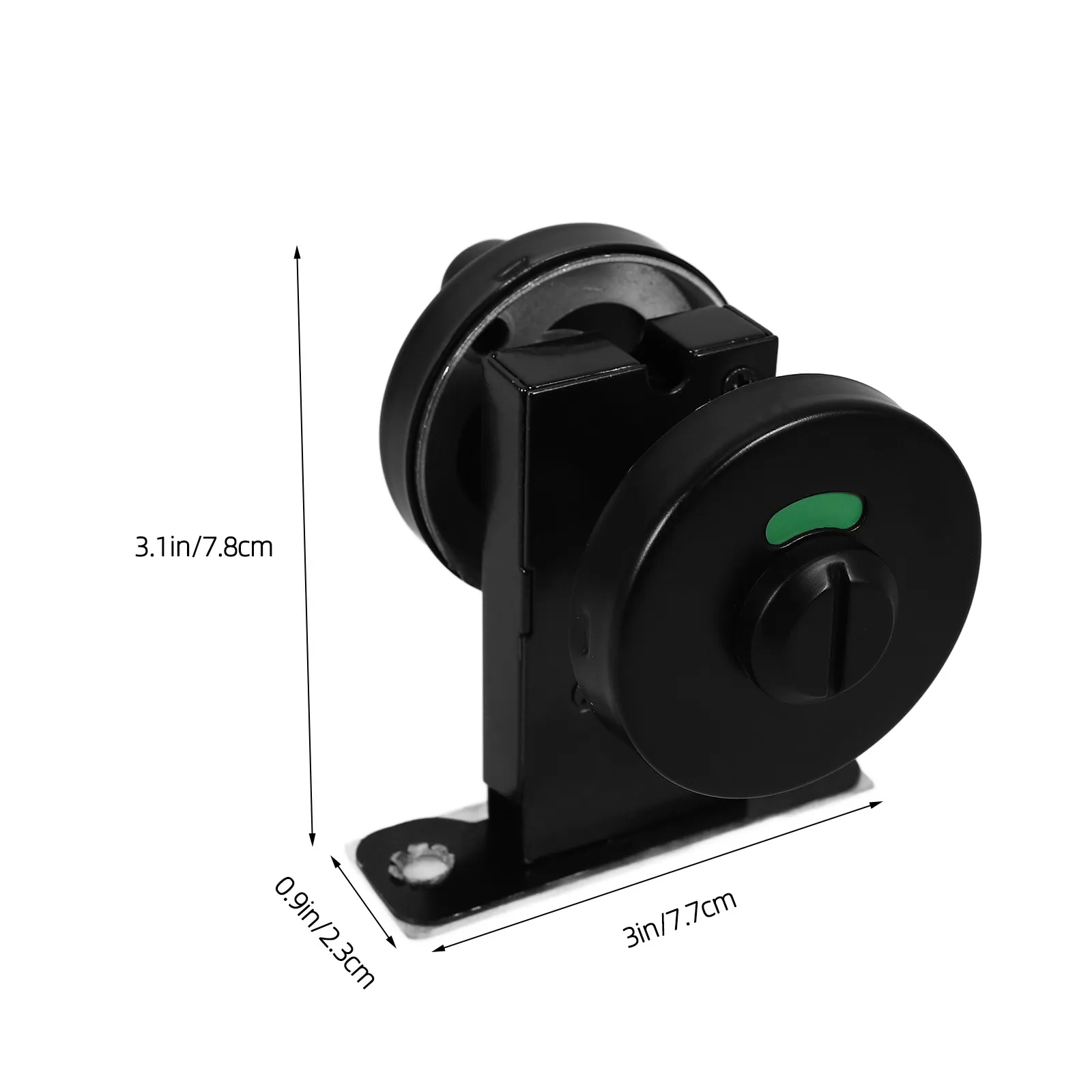 Stainless Steel Restroom Privacy Lock Indicator Keyless Door Lock for Bathroom Public Commercial Use Waterproof Wear Resistant