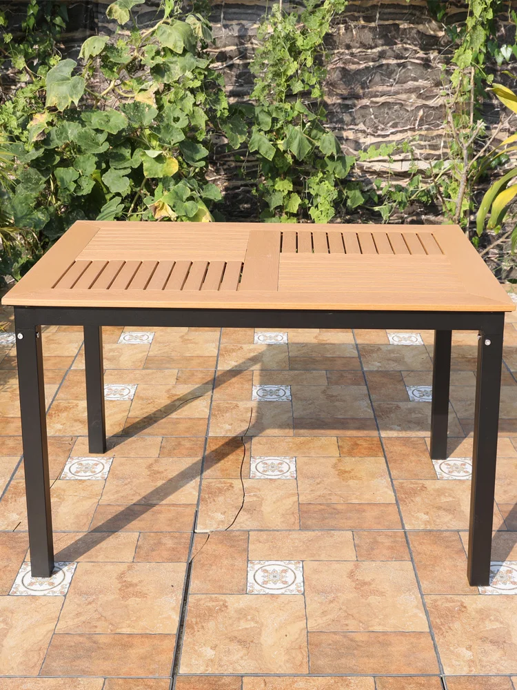 Zili outdoor table and chair, plastic wood table and chair,