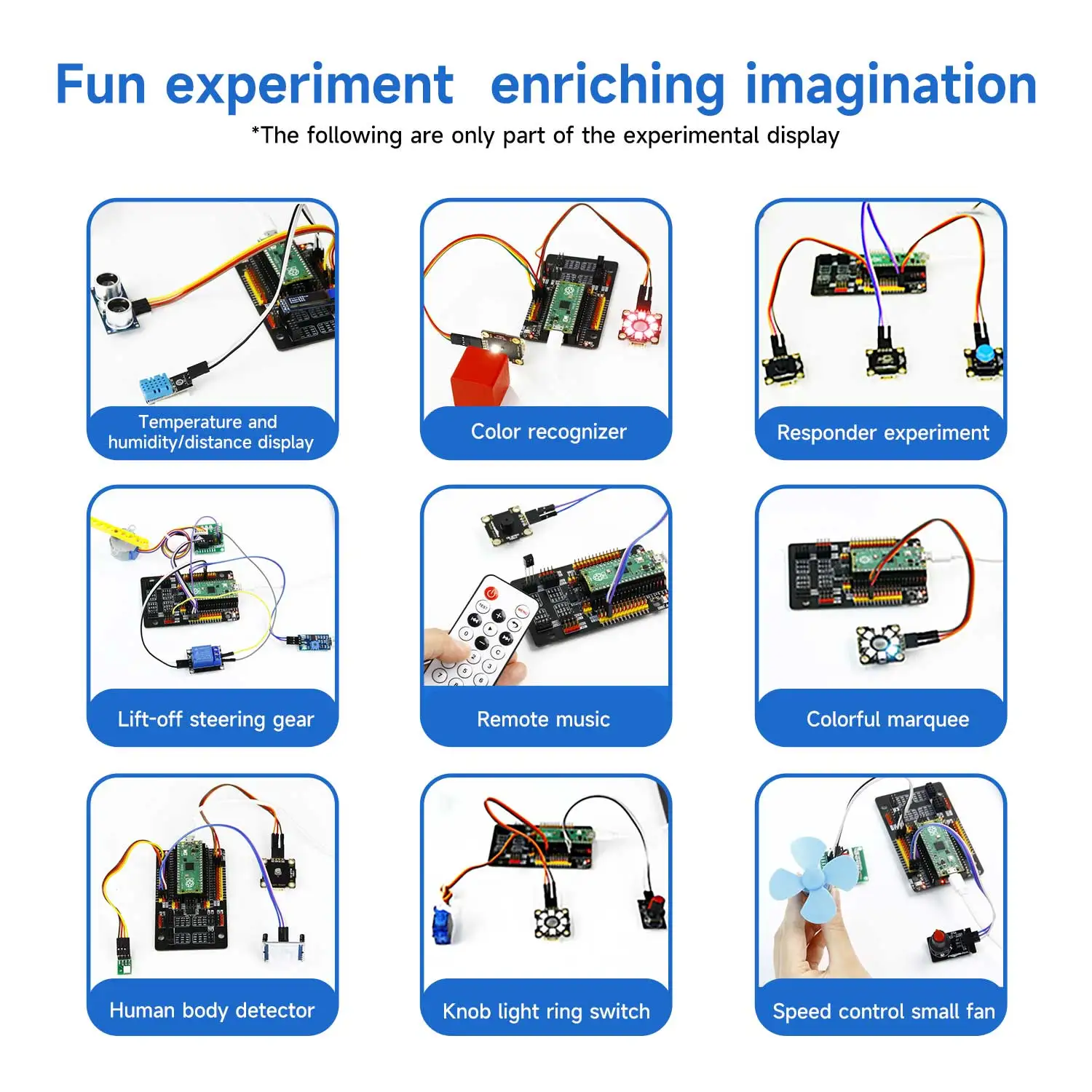 Raspberry Pi Pico2 Sensor Starter Learning Kit met doe-het-zelf elektronische modules MicroPython-programmering voor kinderen, volwassenen, complete set