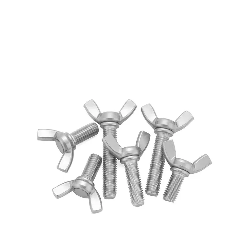 Stainless Steel Wing Thumb Screws 304 Butterfly Hand Tighten Screw No Tool Needed Machine Screw Cabinet Repair