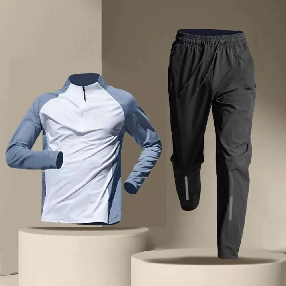 For Casual Wear Men's Running Set Quick-dry Workout Quick Dry Running Shirt Pants S Moisture-wicking Breathable
