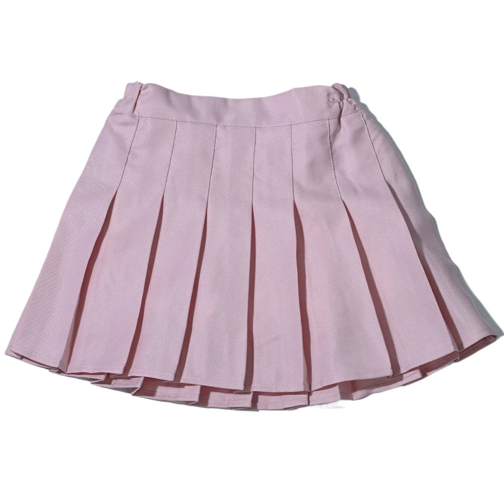 Sommer Mädchen Faltenrock Kinder Sommerrock Mädchen Miniröcke Vintage Faltenrock 3-13Y Junior Mädchen Geraffte Cullottes – Detail 6