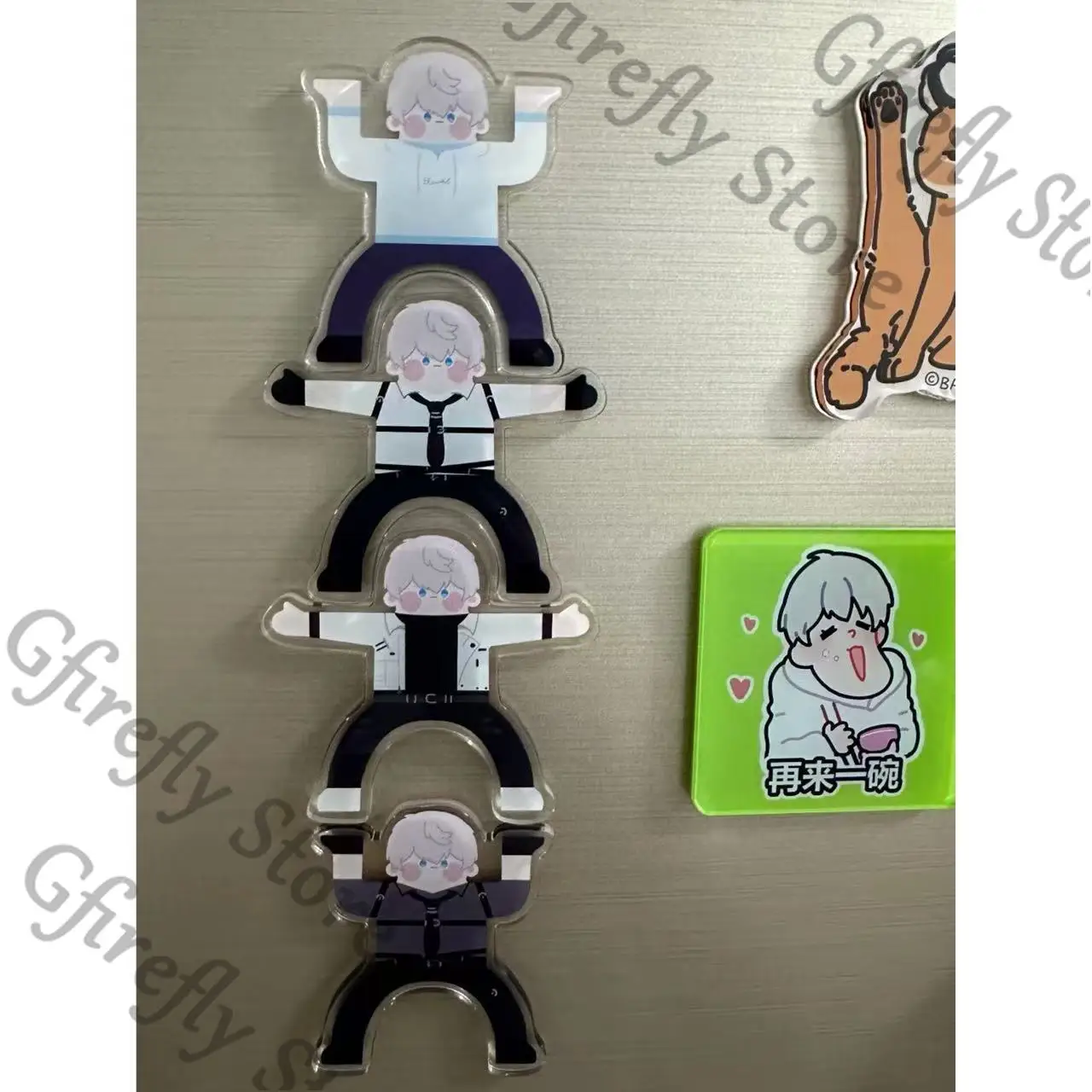 

Fridge Magnets Love and Deepspace Jenga Xavier Q Edition Anime Magnetism Decorate Room Wall Facing Creativity Decoration Gift