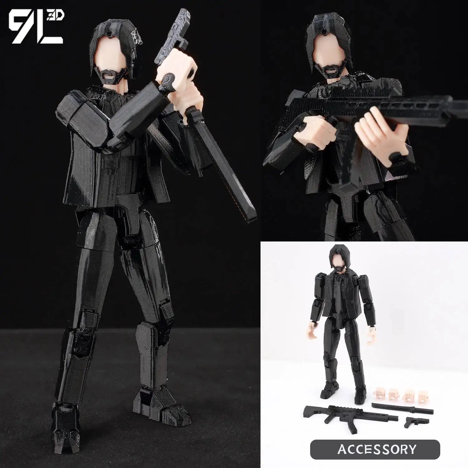 9L3D Onverslaanbare Slayer Daryl Dixon Lucky13 Actiefiguur Dummy13 Multi-articulerend verzamelmodel speelgoed Titan13 Verjaardagcadeaus T13