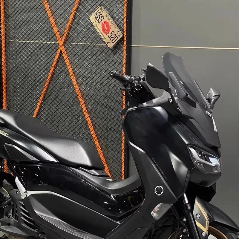 FOR YAMAHA NMAX155 Heightened Front Windshield Kit ABS Material Reshapes Front Body Lines Blocks Head-On Wind Press Motorcycle