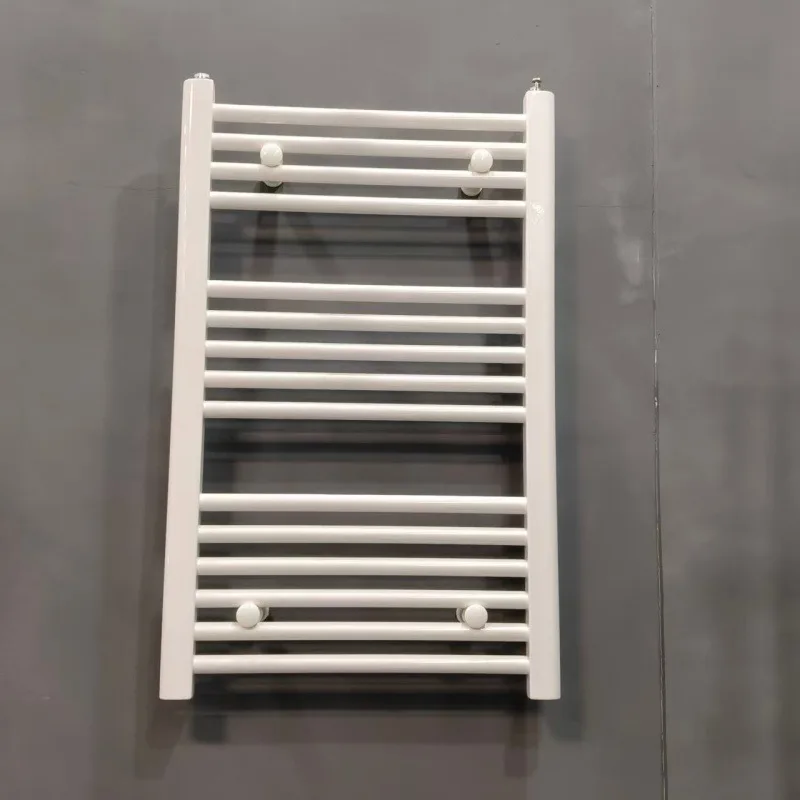 High End Modern Style Designer Wall Mounted Steel Heated Hot Water Towel Rack for Bathroom
