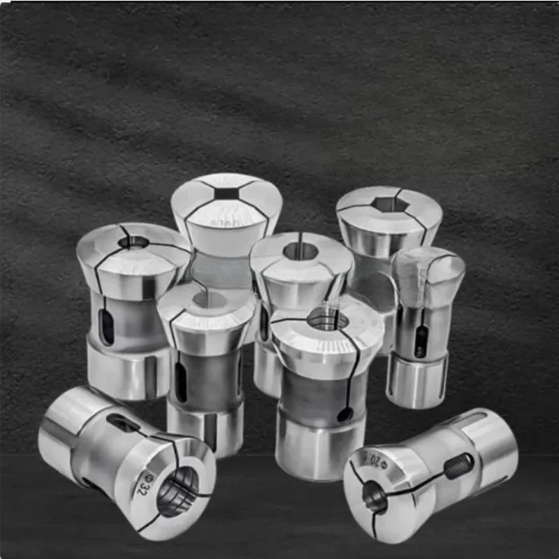 Numerical Control Lathe Chuck 0640 Type Spring Steel Chuck, Spindle Round Hexagonal Square Hole Chuck 3-36mm