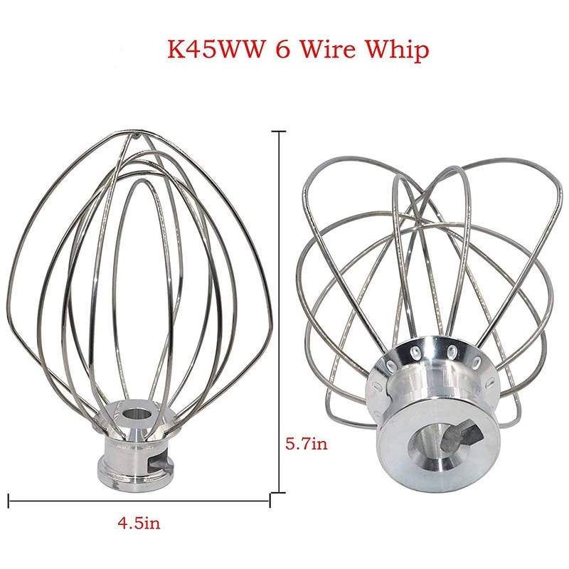 

Quality Mixer Kit for KSM150 Includes Dough Hook Wire Whip and Coated Flat Beater, 3 Pieces Stand Mixers Repair Set Compatible