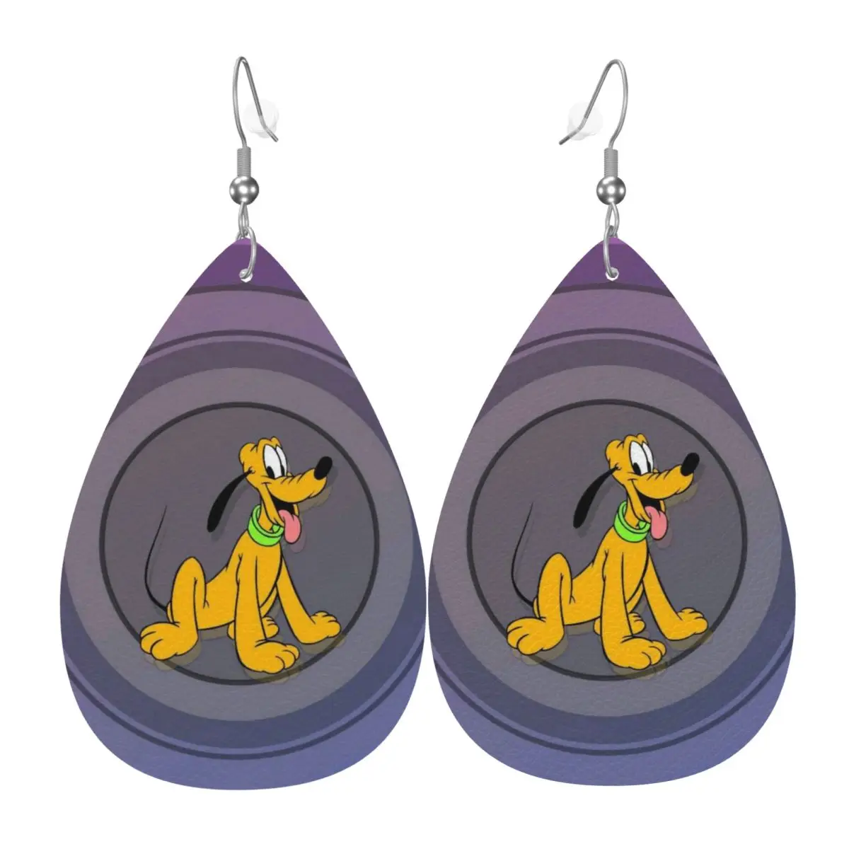 

Серьги-подвески из ПВХ-кожи с мультяшным дизайном «Плутон», украшения для женщин, подарок жене, маме