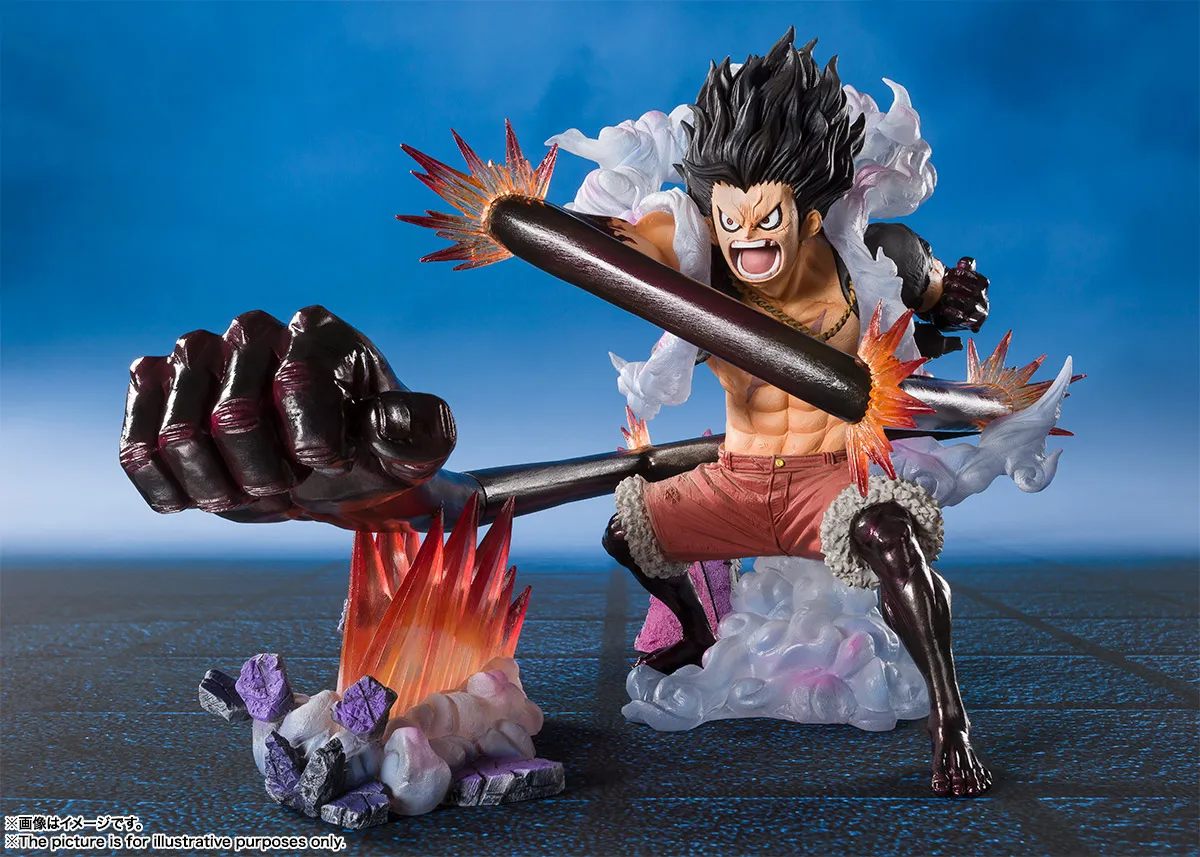 Genuine Bandai Figuarts Zero One Piece Monkey D Luffy Gear 4 Snake Man Figure Anime Toy view 6