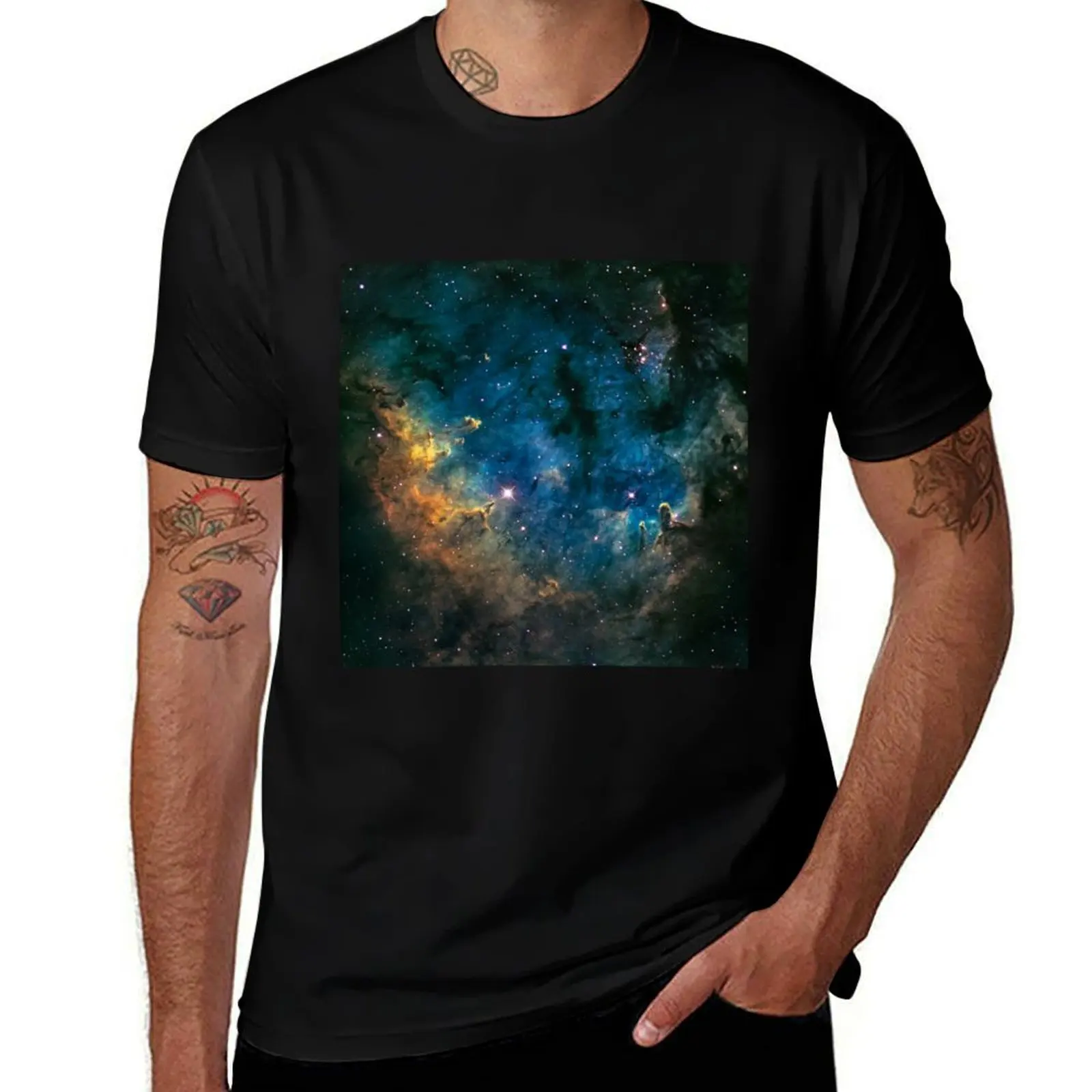 Boomerang Nebula T-Shirt Work Basic Short Sleeve Top T-Shirt