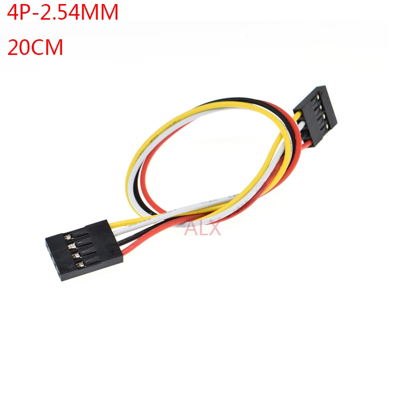 5/10szt 4-pinowy przewód połączeniowy Dupont Line Female to Female Pitch 2.54mm 20cm Double Head 4p 4-pin Jumper Cable Wire For Pcb Connector