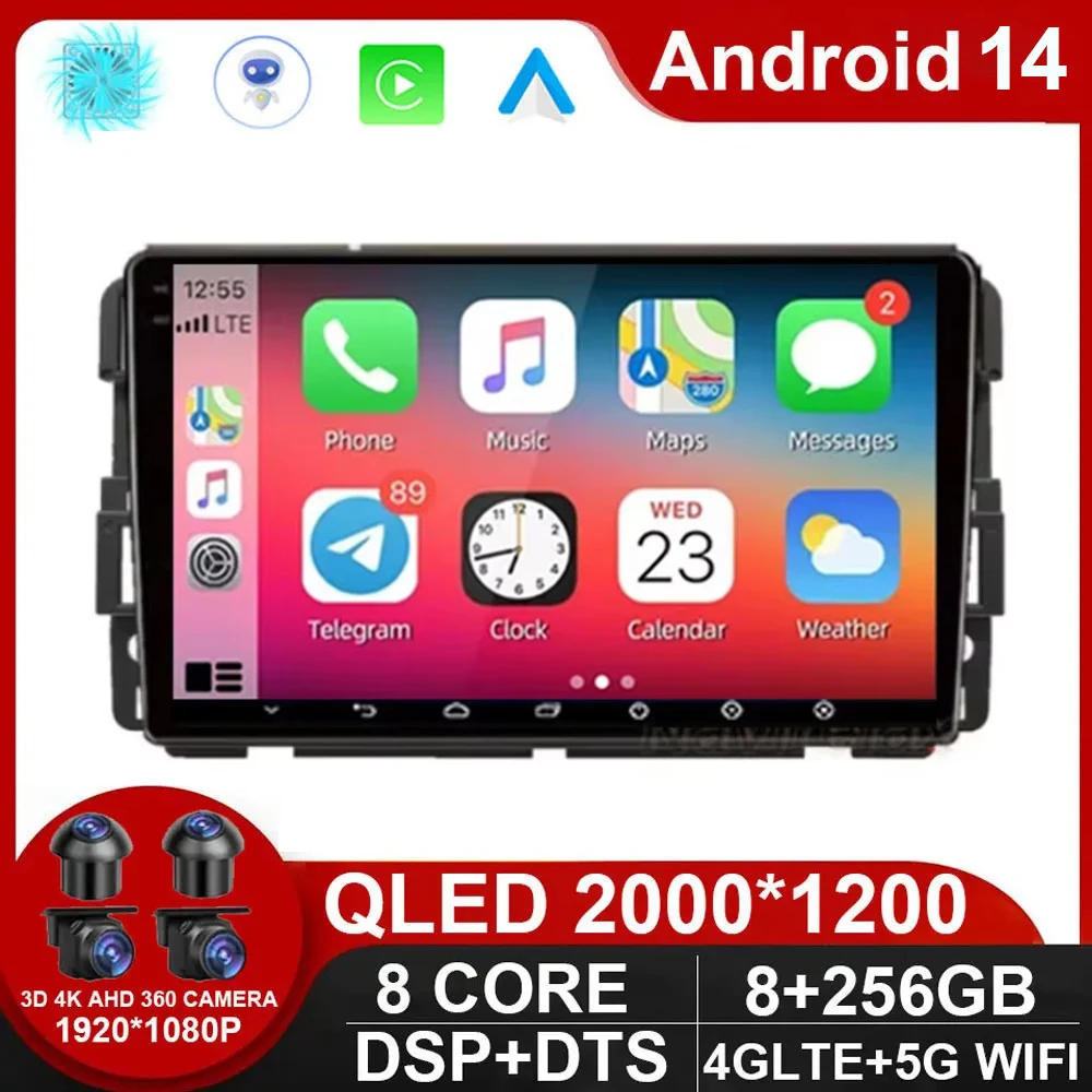 

10.1 inch Android 14 For Chevrolet Silverado Impala GMC Yukon Acadia Sierra Car Radio Multimedia Video Player Navigation GPS DSP