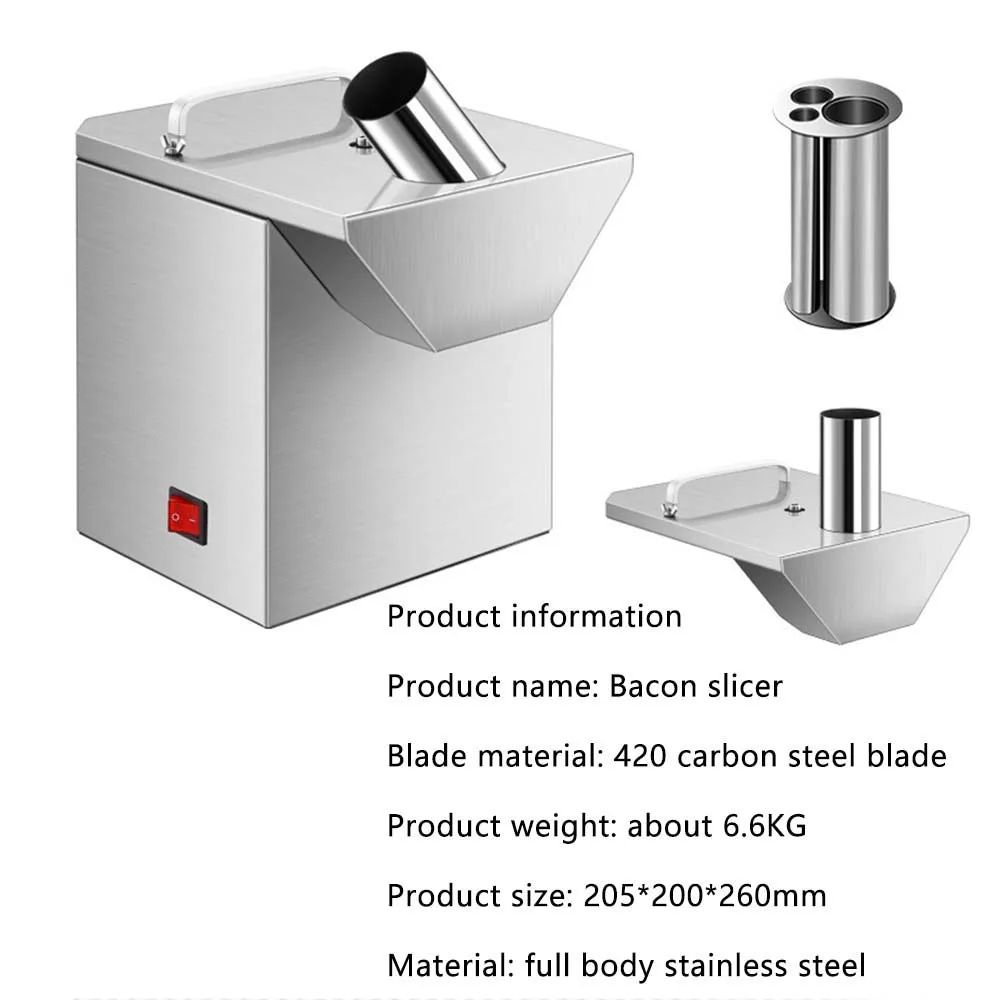 Os recém-chegados cortador de legumes elétrico comercial cortador de carne pimenta anéis slicer multifuncional aço inoxidável