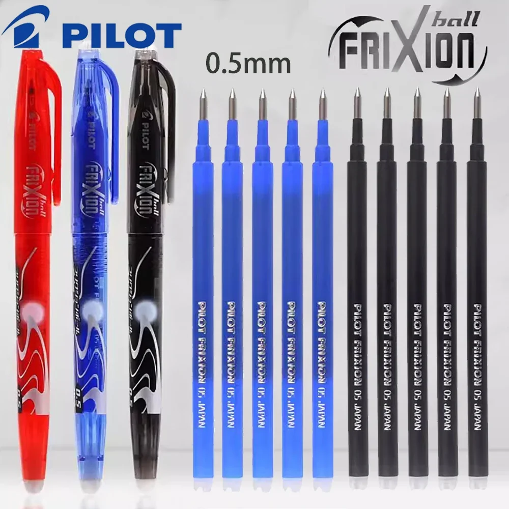 PILOT Frixion Erasable Gel Pens Set LFB-20EF  0.5mm Replaceable Core Office Accessories School Supplies Art Stationary