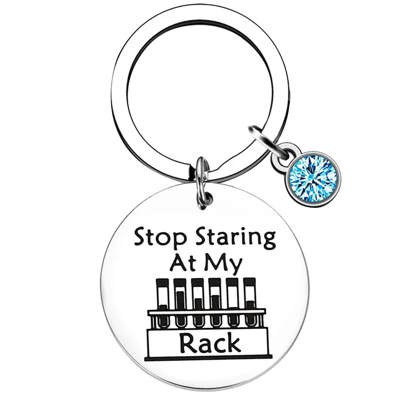 Funny Lab Week Lab Tech Gift keychain Laboratory Technician Key chain Key Rings Medical Technologist Med Tech Gift