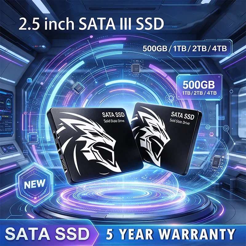 Aliexpress 2.5" SATA 3 Solid State Drive 500GB 1TB 2TB 4TB High Speed SHIZI SSD Perfect for Gaming & Office PC & Laptop Upgrade - Aliexpress Deal