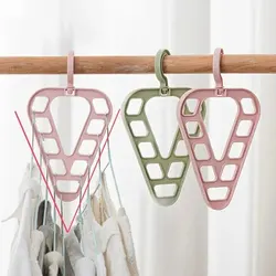 1PC 9-Hole Space-saving Magic Clothes Hanger Closet Organizer Multi-functional 360° Rotating Magic Hanger Drying Racks