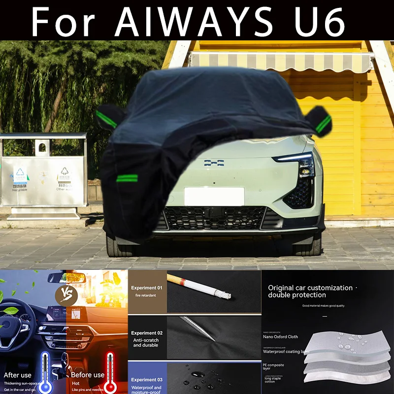 For AIWAYS  U6 Outdoor Protection Full Car Covers Snow Cover Sunshade Waterproof Dustproof Exterior Car accessories