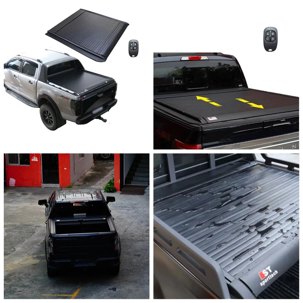 

STLF Roller Lid Pickup Pickup Truck Bed Cover Aluminum Roller Shutter Electric Tonneau Cover For Toyotas Tacoma