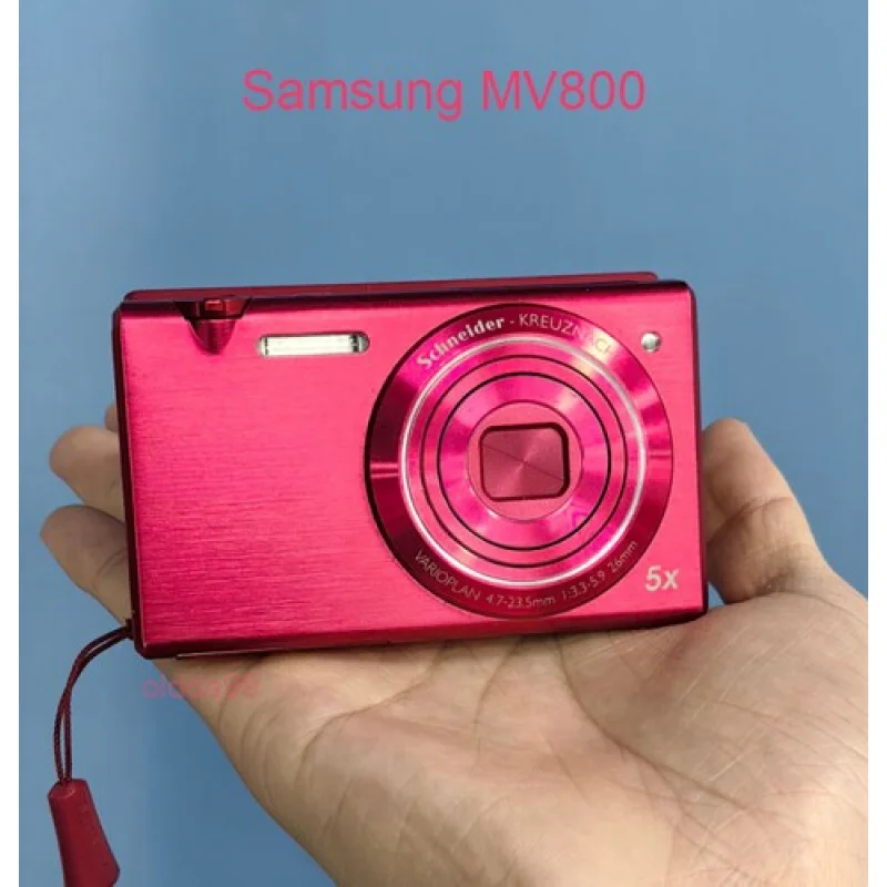 UU  for Samsung MV800 Camera Selfie Flip-out Vlog 5X Optical Zoom 16.1MP 90% New Red
