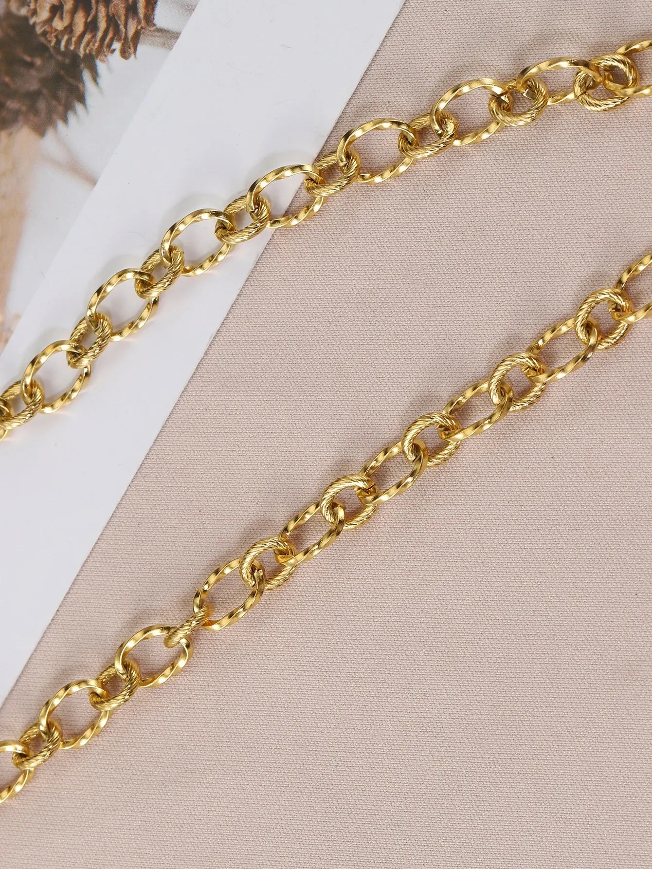 1Meter 7mm Stainless Steel Rolo Cable Chains for Jewelry Making DIY Necklace Bracelet Accessories