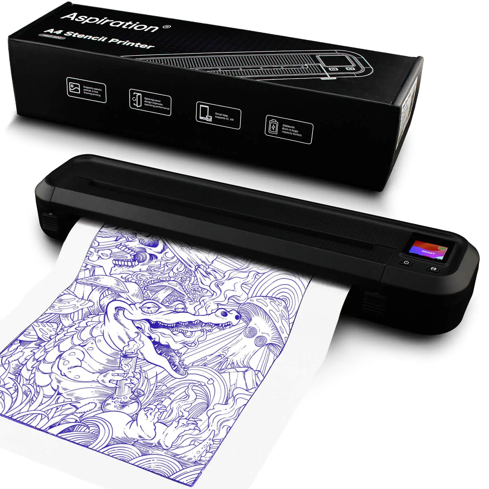 

Tattoo Stencil Printer - Aspiration Wireless Printer with Smart App